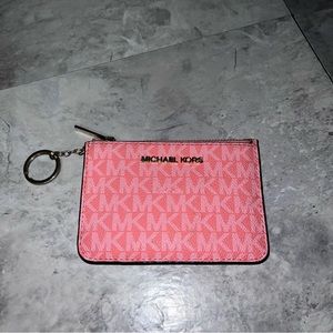Michael Kors Pink Cardholder Keychain